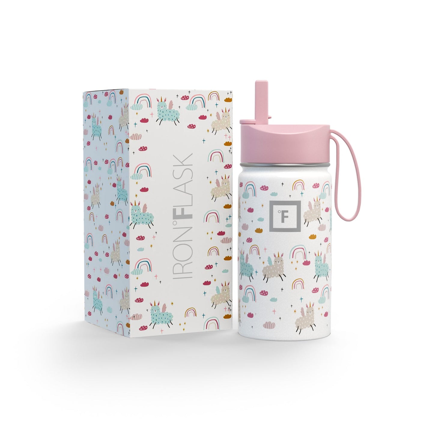 kids-water-bottle-q5 KC14ozBOXLOOK_LlamaRainbows.jpg